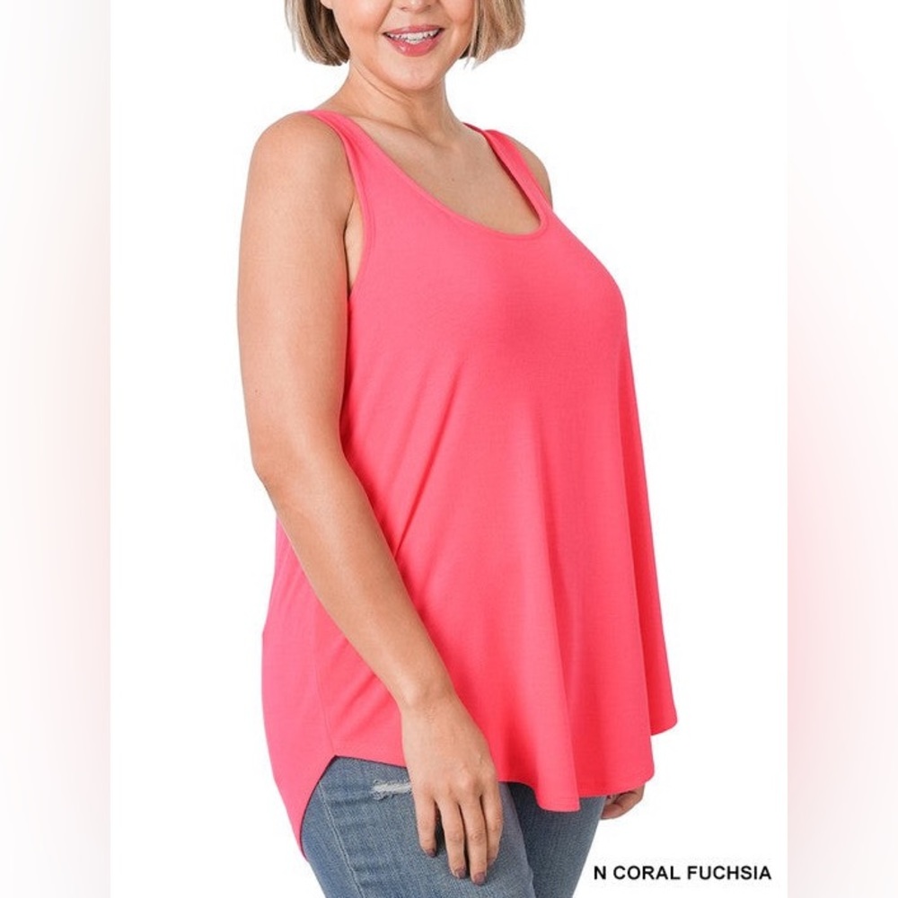 Coral Zenana Tunic Tank